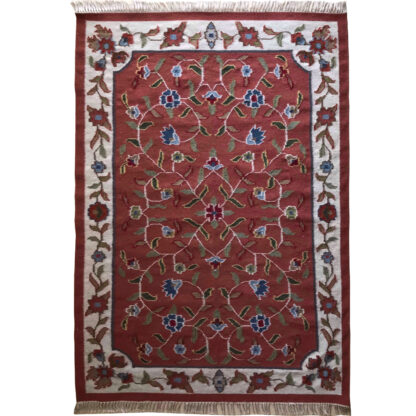 Rusty Floral Persia Rug 4x6’